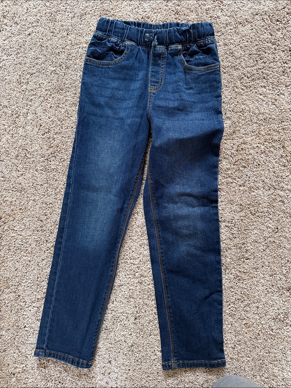 jumping beans Girls’ Dark Blue Stretch Straight-Leg Jeans